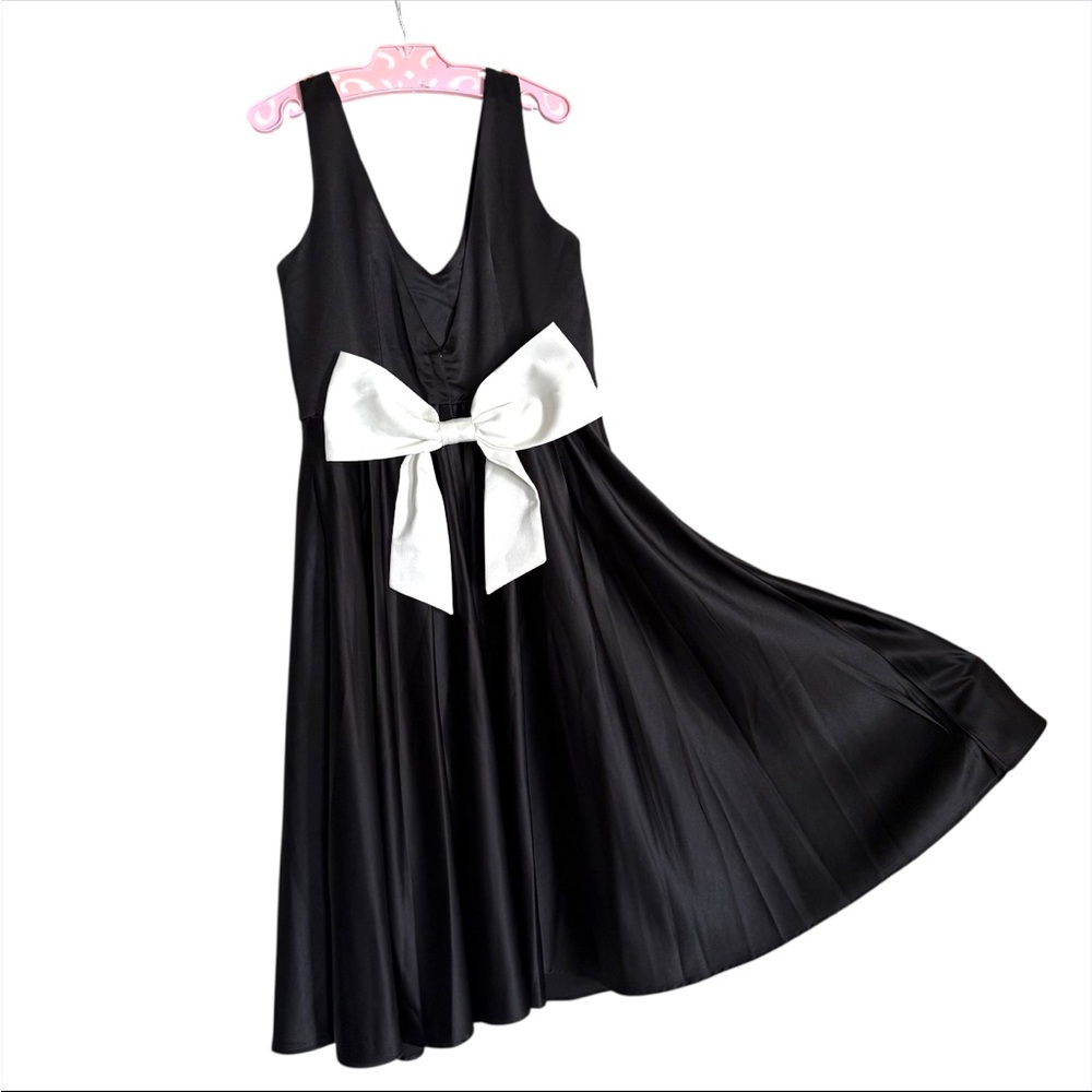 Collectif Black and White A-Line Mini Dress